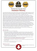 installationwarranty dwnld 1280w Garage Door Installations Experts USA